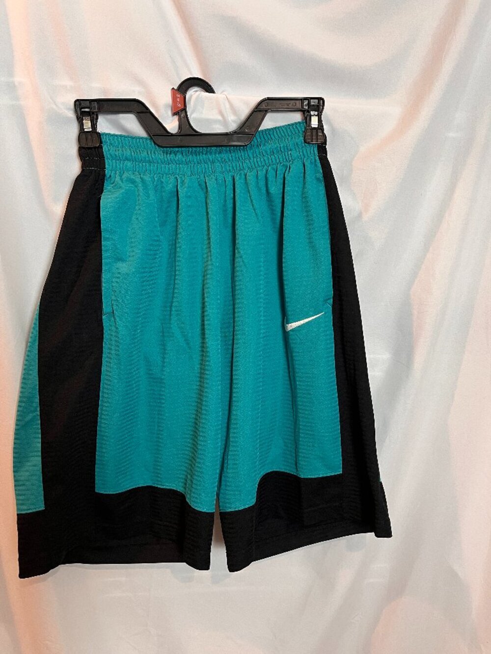 Women's Teal/black Nike shorts, Long inseam, Size S